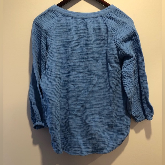 Northern Reflections Textured Blue Button-Down Shirt - Picture 2 of 4